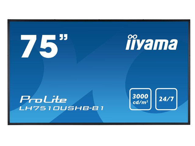 ЖКИ монитор 75" Iiyama ProLite LH7510USHB-B1 — фото