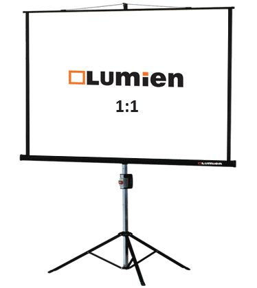 Экран на штативе Lumien 147х147 (1:1) — фото