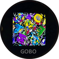 Гобо (трафарет) стеклянное  полноцветное, 53,3мм